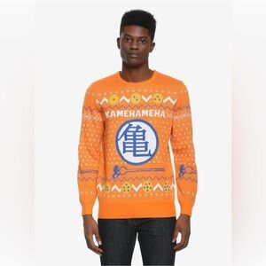 Dragon Ball Z Kamehameha Holiday Sweater - BoxLunch Exclusive SZ. S